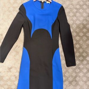 Michael Kors Pencil Blue and Black Dress